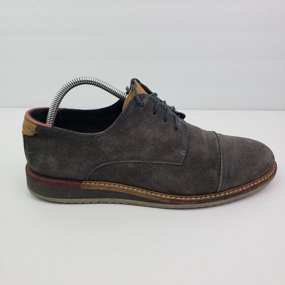 Ted Baker London Gliyne Mens Size 9 Gray Suede Formal Dress Oxford Shoes main image 9